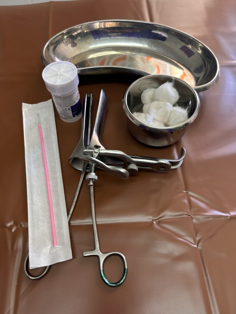 A Pap smear, also called a Pap test, is a procedure that collects cells from the cervix for testing using a speculum to hold the vaginal walls apart and a brush or spatula to gently scrape cells from the cervix